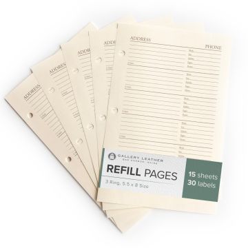 Address Refill Item# 11130 (15 Sheets)