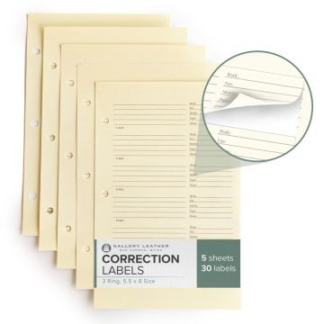 Correction Labels Item# 14701 (5 Sheets)