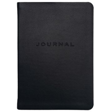 Simulated Leather Travel Journal Ruled - Cambridge Black