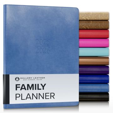 Family Leather Planner - 9" x 7"