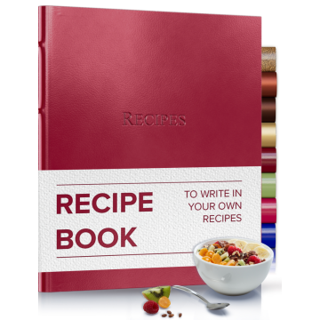 Gallery Leather Recipe Organizer Camden Red