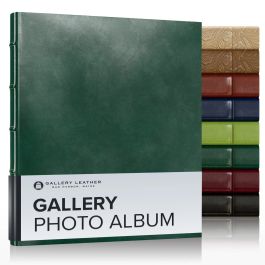 Leather Gallery Photo Album in Acadia Burgundy