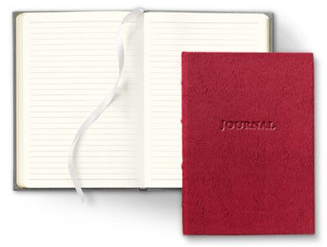 hardcover desk journal cover and interior