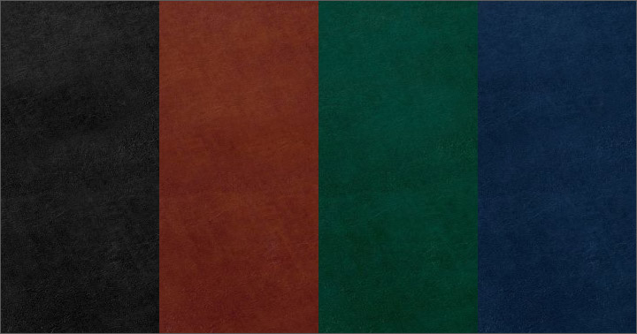 leather desk grid journal swatches